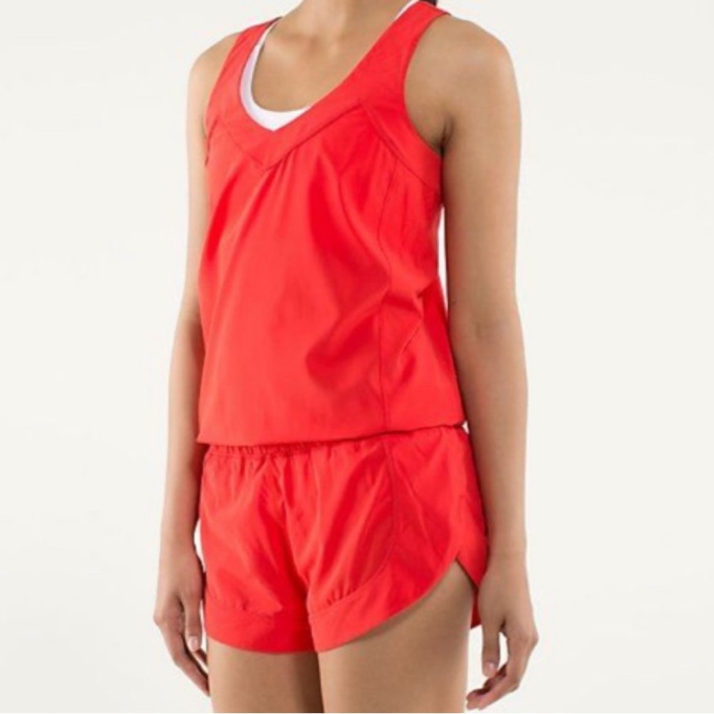 Lululemon Speedy Runsie in Red Romper - Picture 4 of 10